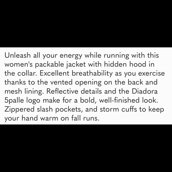 DIADORA  Running Jacket - Picture 6 of 7